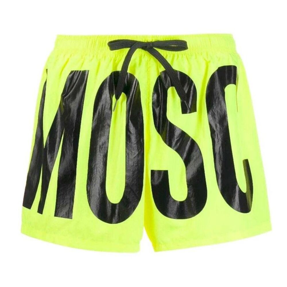 Moschino Mens Logo Swim Shorts / Bright Yellow